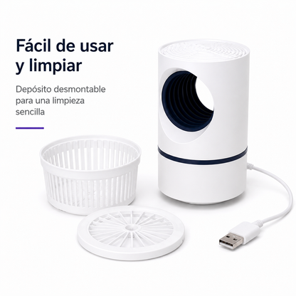 Lámpara Antimosquitos LED UV con Sistema de Succión USB